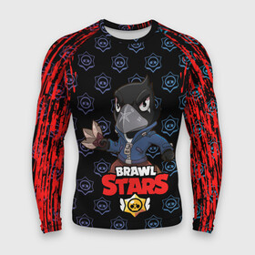 Мужской рашгард 3D с принтом BRAWL STARS CROW. в городе Новоалтайск,  |  | bea | bibi | brawl stars | colt | crow | el brown | leon | leon shark | max | nita | sally leon | shark | акула | беа | берли | биби | бравл старс | браун | ворон | кольт | леон | леон акула | макс | нита | шелли