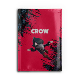 Обложка для автодокументов с принтом BRAWL STARS CROW. в городе Новоалтайск, натуральная кожа |  размер 19,9*13 см; внутри 4 больших “конверта” для документов и один маленький отдел — туда идеально встанут права | bea | bibi | brawl stars | colt | crow | el brown | leon | leon shark | max | nita | sally leon | shark | акула | беа | берли | биби | бравл старс | браун | ворон | кольт | леон | леон акула | макс | нита | шелли