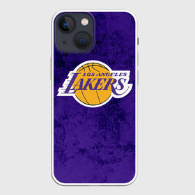 Чехол для iPhone 13 mini с принтом LA LAKERS в городе Новоалтайск,  |  | Тематика изображения на принте: america | basketball | kobe bryant | la | la lakers | lakers | los angeles lakers | nba | usa | баскетбол | кобе брайант | лос анджелес лейкерс | нба | сша