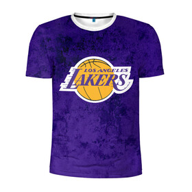 Мужская футболка 3D спортивная с принтом LA LAKERS в городе Новоалтайск, 100% полиэстер с улучшенными характеристиками | приталенный силуэт, круглая горловина, широкие плечи, сужается к линии бедра | america | basketball | kobe bryant | la | la lakers | lakers | los angeles lakers | nba | usa | баскетбол | кобе брайант | лос анджелес лейкерс | нба | сша