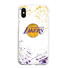 Чехол для iPhone XS Max матовый с принтом LA LAKERS в городе Новоалтайск, Силикон | Область печати: задняя сторона чехла, без боковых панелей | america | basketball | kobe bryant | la | la lakers | lakers | los angeles lakers | nba | usa | баскетбол | кобе брайант | лос анджелес лейкерс | нба | сша