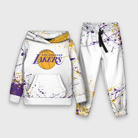 Детский костюм 3D (с толстовкой) с принтом LA LAKERS в городе Новоалтайск,  |  | america | basketball | kobe bryant | la | la lakers | lakers | los angeles lakers | nba | usa | баскетбол | кобе брайант | лос анджелес лейкерс | нба | сша