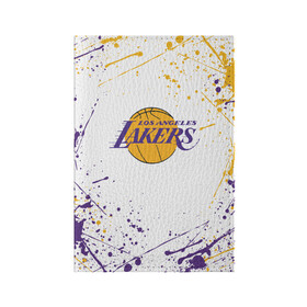 Обложка для паспорта матовая кожа с принтом LA LAKERS в городе Новоалтайск, натуральная матовая кожа | размер 19,3 х 13,7 см; прозрачные пластиковые крепления | Тематика изображения на принте: america | basketball | kobe bryant | la | la lakers | lakers | los angeles lakers | nba | usa | баскетбол | кобе брайант | лос анджелес лейкерс | нба | сша