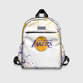Детский рюкзак 3D с принтом LA LAKERS в городе Новоалтайск, 100% полиэстер | лямки с регулируемой длиной, сверху петелька, чтобы рюкзак можно было повесить на вешалку. Основное отделение закрывается на молнию, как и внешний карман. Внутри дополнительный карман. По бокам два дополнительных кармашка | Тематика изображения на принте: america | basketball | kobe bryant | la | la lakers | lakers | los angeles lakers | nba | usa | баскетбол | кобе брайант | лос анджелес лейкерс | нба | сша