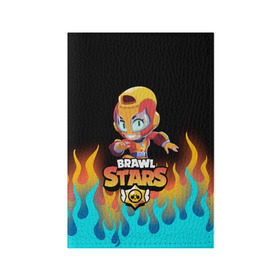Обложка для паспорта матовая кожа с принтом BRAWL STARS MAX. в городе Новоалтайск, натуральная матовая кожа | размер 19,3 х 13,7 см; прозрачные пластиковые крепления | bea | bibi | brawl stars | colt | crow | el brown | leon | leon shark | max | nita | sally leon | shark | акула | беа | берли | биби | бравл старс | браун | ворон | кольт | леон | леон акула | макс | нита | шелли