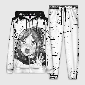 Женский костюм 3D с принтом АХЕГАО с подтёками в городе Новоалтайск,  |  | ahegao | anime | аниме | ахегао | мультфильм | сенпай