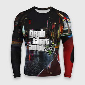 Мужской рашгард 3D с принтом Grand Theft Auto V в городе Новоалтайск,  |  | grand theft auto 2 | grand theft auto 3 | grand theft auto v | grand theft auto: san andreas | grand theft auto: vice city | gta 1 | gta 2 | gta 3 | gta 4 | gta 5 | gta online | gta v | город | игры