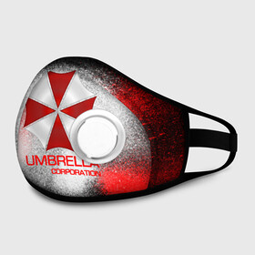 Маска из неопрена с принтом UMBRELLA CORP в городе Новоалтайск, неопрен 100% | Форма огибающая нос. Резинки для ушей с дополнительной резинкой на затылке. Клапан для выдоха для активного дыхания при занятиях спортом. Эластичный материал маски и окантовки для лучшего растяжения и прилегания маски.  | biohazard | biohazard 7 | crocodile | fang | game | hand | monster | new umbrella | resident evil | resident evil 7 | umbrella | umbrella corp | umbrella corporation | zombie | обитель