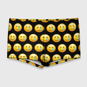 Мужские купальные плавки 3D с принтом New Emoji в городе Новоалтайск, Полиэстер 85%, Спандекс 15% |  | Тематика изображения на принте: crying | emoji | smile | smiling face with tear | tear | плачущий | слеза | смайлик | улыбка | эмодзи