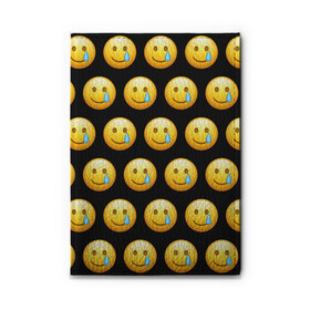 Обложка для автодокументов New Emoji: в городе Новоалтайск, натуральная кожа | размер 19,9*13 см; внутри 4 больших “конверта” для документов и один маленький отдел — туда идеально встанут права | crying | emoji | smile | smiling face with tear | tear | плачущий | слеза | смайлик | улыбка | эмодзи
