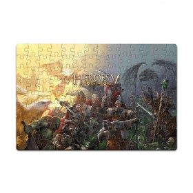 Пазл магнитный 126 элементов с принтом Heroes of Might and Magic в городе Новоалтайск, полимерный материал с магнитным слоем | 126 деталей, размер изделия —  180*270 мм | game | heroes | heroes of might and magic | homm | might and magic | ubisoft | герои | герои меча | герои меча и магии | игра