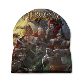 Шапка 3D с принтом Heroes of Might and Magic в городе Новоалтайск, 100% полиэстер | универсальный размер, печать по всей поверхности изделия | game | heroes | heroes of might and magic | homm | might and magic | ubisoft | герои | герои меча | герои меча и магии | игра