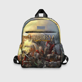 Детский рюкзак 3D с принтом Heroes of Might and Magic в городе Новоалтайск, 100% полиэстер | лямки с регулируемой длиной, сверху петелька, чтобы рюкзак можно было повесить на вешалку. Основное отделение закрывается на молнию, как и внешний карман. Внутри дополнительный карман. По бокам два дополнительных кармашка | game | heroes | heroes of might and magic | homm | might and magic | ubisoft | герои | герои меча | герои меча и магии | игра