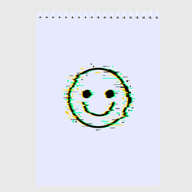 Скетчбук с принтом Smile в городе Новоалтайск, 100% бумага
 | 48 листов, плотность листов — 100 г/м2, плотность картонной обложки — 250 г/м2. Листы скреплены сверху удобной пружинной спиралью | art | ball | glitch | meme | smile | арт | глитч | интернет | мем | позитив | смайл | смайлик | смех | улыбка | юмор