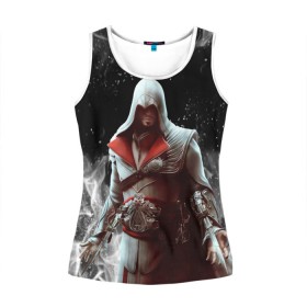 Женская майка 3D с принтом ASSASSIN`S CREED в городе Новоалтайск, 100% полиэстер | круглая горловина, прямой силуэт, длина до линии бедра | 