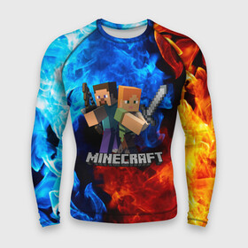 Мужской рашгард 3D с принтом MINECRAFT | МАЙНКРАФТ в городе Новоалтайск,  |  | block | creeper | cube | minecraft | pixel | блок | геометрия | крафт | крипер | кубики | майнкрафт | пиксели