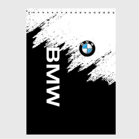 Скетчбук с принтом BMW в городе Новоалтайск, 100% бумага
 | 48 листов, плотность листов — 100 г/м2, плотность картонной обложки — 250 г/м2. Листы скреплены сверху удобной пружинной спиралью | Тематика изображения на принте: bmw | bmw performance | m | motorsport | performance | бмв | моторспорт