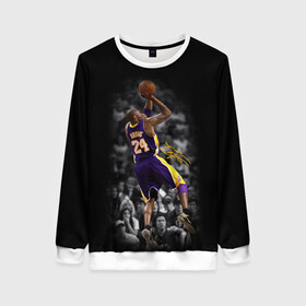 Женский свитшот 3D с принтом KOBE BRYANT в городе Новоалтайск, 100% полиэстер с мягким внутренним слоем | круглый вырез горловины, мягкая резинка на манжетах и поясе, свободная посадка по фигуре | america | basketball | kobe bryant | la | la lakers | lakers | los angeles lakers | nba | usa | баскетбол | кобе брайант | лос анджелес лейкерс | нба | сша