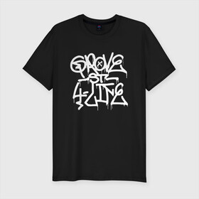 Мужская футболка хлопок Slim с принтом GROVE STREET 4 LIFE в городе Новоалтайск, 92% хлопок, 8% лайкра | приталенный силуэт, круглый вырез ворота, длина до линии бедра, короткий рукав | grand theft auto | grove street | grove street 4 life | gta | gta 4 | gta 5 | gta sa | gta v | samp | san andreas | грув стрит | игры | самп | сан андреас