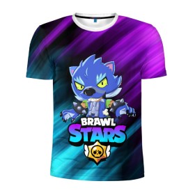 Мужская футболка 3D спортивная с принтом BRAWL STARS LEON в городе Новоалтайск, 100% полиэстер с улучшенными характеристиками | приталенный силуэт, круглая горловина, широкие плечи, сужается к линии бедра | bibi | brawl stars | crow | el brown | leon | leon shark | max | sally leon | shark | stars | werewolf | акула | биби | ворон | леон | оборотень