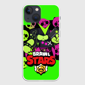 Чехол для iPhone 13 mini с принтом BRAWL STARS VIRUS 8 BIT в городе Новоалтайск,  |  | 8 | 8bit | bit | brawlstars | crow | leon | leonskin | max | mr p | sally | shark | virus | бит | бравлстарc | бравлстарз | динамайк | игра | игры | леон | макс | мистер пи | молнии | мультик | старз