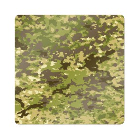 Магнит виниловый Квадрат с принтом КАМУФЛЯЖНАЯ СЕТКА в городе Новоалтайск, полимерный материал с магнитным слоем | размер 9*9 см, закругленные углы | 