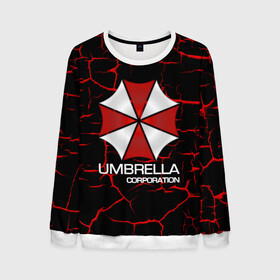 Мужской свитшот 3D с принтом UMBRELLA CORP в городе Новоалтайск, 100% полиэстер с мягким внутренним слоем | круглый вырез горловины, мягкая резинка на манжетах и поясе, свободная посадка по фигуре | biohazard | biohazard 7 | crocodile | fang | game | hand | monster | new umbrella | resident evil | resident evil 7 | umbrella | umbrella corp | umbrella corporation | zombie | обитель