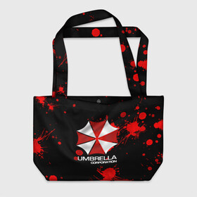 Пляжная сумка 3D с принтом UMBRELLA CORP в городе Новоалтайск, 100% полиэстер | застегивается на металлическую кнопку; внутренний карман застегивается на молнию. Стенки укреплены специальным мягким материалом, чтобы защитить содержимое от несильных ударов
 | biohazard | biohazard 7 | crocodile | fang | game | hand | monster | new umbrella | resident evil | resident evil 7 | umbrella | umbrella corp | umbrella corporation | zombie | обитель