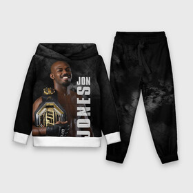 Детский костюм 3D (с толстовкой) с принтом Jon Jones   Джон Джонс в городе Новоалтайск,  |  | jon | jon jones | jones | mma | ufc | бои без правил | джон | джон джонс | джонс | микс файт | мма