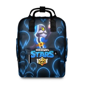 Женский рюкзак 3D с принтом Brawl Stars Wizard Barley в городе Новоалтайск, 100% полиэстер | лямки с регулируемой длиной, сверху ручки, чтобы рюкзак нести как сумку. Основное отделение закрывается на молнию, как и внешний карман. Внутри два дополнительных кармана, один из которых закрывается на молнию. По бокам два дополнительных кармашка, куда поместится маленькая бутылочка
 | barley. барли | bea | bo | brawl stars | crow | dynamike | gt max | gt макс | max | mortis | sakura spike | sally leon | sally леон | sandy | spike | wizard barley | беа | бо | бравл старс | волшебник барли | динамайк | макс | мортис | спа