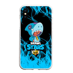Чехол для iPhone XS Max матовый с принтом BRAWL STARS LEON в городе Новоалтайск, Силикон | Область печати: задняя сторона чехла, без боковых панелей | bea | bib | brawl stars | crow | el brown | leon | max | nita | sally leon | shark | акула | биа | биби | бравл старс | ворон | игра | леон | макс | нита | оборотень | салли леон | сэлли леон | шарк | эл браун