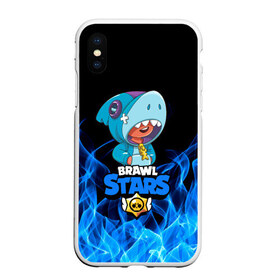 Чехол для iPhone XS Max матовый с принтом BRAWL STARS LEON в городе Новоалтайск, Силикон | Область печати: задняя сторона чехла, без боковых панелей | bea | bib | brawl stars | crow | el brown | leon | max | nita | sally leon | shark | акула | биа | биби | бравл старс | ворон | игра | леон | макс | нита | оборотень | салли леон | сэлли леон | шарк | эл браун