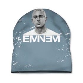 Шапка 3D с принтом EMINEM. в городе Новоалтайск, 100% полиэстер | универсальный размер, печать по всей поверхности изделия | eminem | marshall bruce mathers | music to be murdered by | rap | американский рэпер | зарубежный реп | маршалл брюс мэтерс | музыка | реп | рэпер | эм | эминем