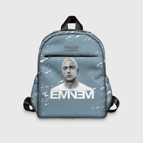 Детский рюкзак 3D с принтом EMINEM. в городе Новоалтайск, 100% полиэстер | лямки с регулируемой длиной, сверху петелька, чтобы рюкзак можно было повесить на вешалку. Основное отделение закрывается на молнию, как и внешний карман. Внутри дополнительный карман. По бокам два дополнительных кармашка | eminem | marshall bruce mathers | music to be murdered by | rap | американский рэпер | зарубежный реп | маршалл брюс мэтерс | музыка | реп | рэпер | эм | эминем