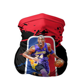 Бандана-труба 3D с принтом KOBE BRYANT. в городе Новоалтайск, 100% полиэстер, ткань с особыми свойствами — Activecool | плотность 150‒180 г/м2; хорошо тянется, но сохраняет форму | 24 | kobebryant | lakers | nba | баскетбол | баскетболист | коби брайант | лейкерс | нба | спорт