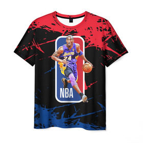 Мужская футболка 3D с принтом KOBE BRYANT. в городе Новоалтайск, 100% полиэфир | прямой крой, круглый вырез горловины, длина до линии бедер | Тематика изображения на принте: 24 | kobebryant | lakers | nba | баскетбол | баскетболист | коби брайант | лейкерс | нба | спорт