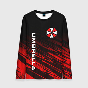 Мужской лонгслив 3D с принтом UMBRELLA CORPORATION. в городе Новоалтайск, 100% полиэстер | длинные рукава, круглый вырез горловины, полуприлегающий силуэт | corp | corporation | resident evil | umbrella | umbrella corporation | зомби апокалипсис | зонт | игра