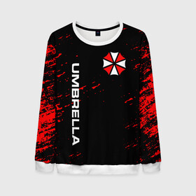 Мужской свитшот 3D с принтом UMBRELLA CORPORATION. в городе Новоалтайск, 100% полиэстер с мягким внутренним слоем | круглый вырез горловины, мягкая резинка на манжетах и поясе, свободная посадка по фигуре | corp | corporation | resident evil | umbrella | umbrella corporation | зомби апокалипсис | зонт | игра