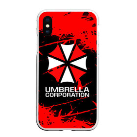 Чехол для iPhone XS Max матовый с принтом UMBRELLA CORPORATION в городе Новоалтайск, Силикон | Область печати: задняя сторона чехла, без боковых панелей | Тематика изображения на принте: corp | corporation | resident evil | umbrella | umbrella corporation | зомби апокалипсис | зонт | игра