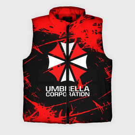 Мужской жилет утепленный 3D с принтом UMBRELLA CORPORATION. в городе Новоалтайск,  |  | corp | corporation | resident evil | umbrella | umbrella corporation | зомби апокалипсис | зонт | игра