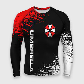 Мужской рашгард 3D с принтом UMBRELLA CORPORATION. в городе Новоалтайск,  |  | corp | corporation | resident evil | umbrella | umbrella corporation | зомби апокалипсис | зонт | игра