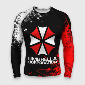 Мужской рашгард 3D с принтом UMBRELLA CORPORATION. в городе Новоалтайск,  |  | corp | corporation | resident evil | umbrella | umbrella corporation | зомби апокалипсис | зонт | игра