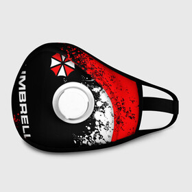 Маска из неопрена с принтом UMBRELLA CORPORATION. в городе Новоалтайск, неопрен 100% | Форма огибающая нос. Резинки для ушей с дополнительной резинкой на затылке. Клапан для выдоха для активного дыхания при занятиях спортом. Эластичный материал маски и окантовки для лучшего растяжения и прилегания маски.  | Тематика изображения на принте: corp | corporation | resident evil | umbrella | umbrella corporation | зомби апокалипсис | зонт | игра