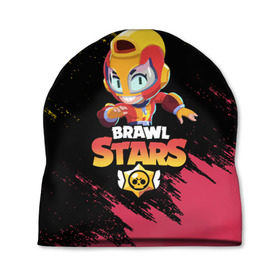 Шапка 3D с принтом BRAWL STARS MAX в городе Новоалтайск, 100% полиэстер | универсальный размер, печать по всей поверхности изделия | bibi | brawl stars | crow | el brown | leon | leon shark | max | sally leon | shark | stars | werewolf | акула | биби | ворон | леон | оборотень