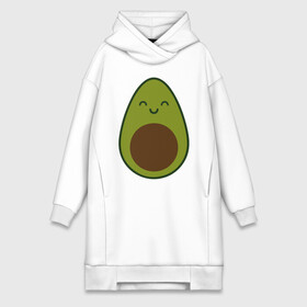 Платье-худи хлопок с принтом Авокадо (+спина) в городе Новоалтайск,  |  | avocado | vegan | vegetarian | авокадо | веган | вегетарианство