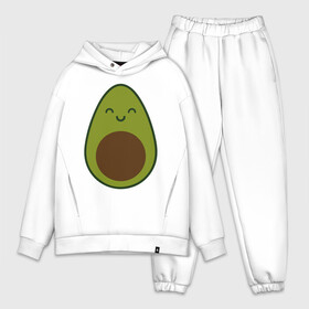 Мужской костюм хлопок OVERSIZE с принтом Авокадо (+спина) в городе Новоалтайск,  |  | avocado | vegan | vegetarian | авокадо | веган | вегетарианство