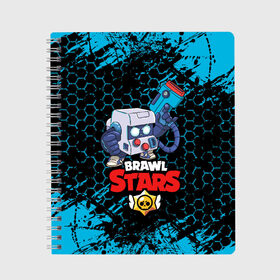 Тетрадь с принтом BRAWL STARS 8-BIT в городе Новоалтайск, 100% бумага | 48 листов, плотность листов — 60 г/м2, плотность картонной обложки — 250 г/м2. Листы скреплены сбоку удобной пружинной спиралью. Уголки страниц и обложки скругленные. Цвет линий — светло-серый
 | 8 bit | bea | bibi | brawl stars | colt | crow | el brown | leon | leon shark | max | nita | sally leon | shark | акула | беа | берли | биби | бравл старс | ворон | кольт | леон | леон акула | макс | нита | шелли