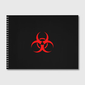 Альбом для рисования с принтом Plague inc в городе Новоалтайск, 100% бумага
 | матовая бумага, плотность 200 мг. | game | ncov2019 | plague inc | warning | вирус | знак | игра | китай | коронавирус | опасность | символ
