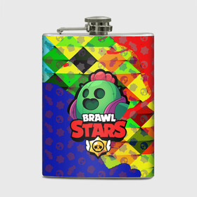 Фляга с принтом BRAWL STARS SPIKE в городе Новоалтайск, металлический корпус | емкость 0,22 л, размер 125 х 94 мм. Виниловая наклейка запечатывается полностью | Тематика изображения на принте: 8 bit | bibi | brawl stars | brock | bull | crow | dinomike | el primo | leon | mobile game | nita | poko | ricochet | stars | tara | бравл старс | ворон | леон | мобильные игры