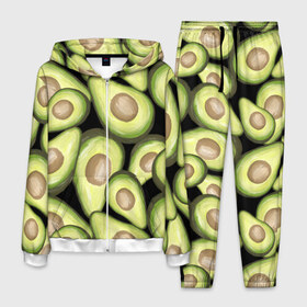 Мужской костюм 3D с принтом Avocado background в городе Новоалтайск, 100% полиэстер | Манжеты и пояс оформлены тканевой резинкой, двухслойный капюшон со шнурком для регулировки, карманы спереди | food | green | vegan | vegetarian | веган | вегетарианец | диета | здоровое питание | здоровый | здоровый образ жизни | зеленый | зож | кружка | майка | натуральный | овощи | платье | плед | подушка | полезный